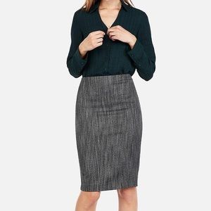 Express High Waist Marled Pencil Skirt
